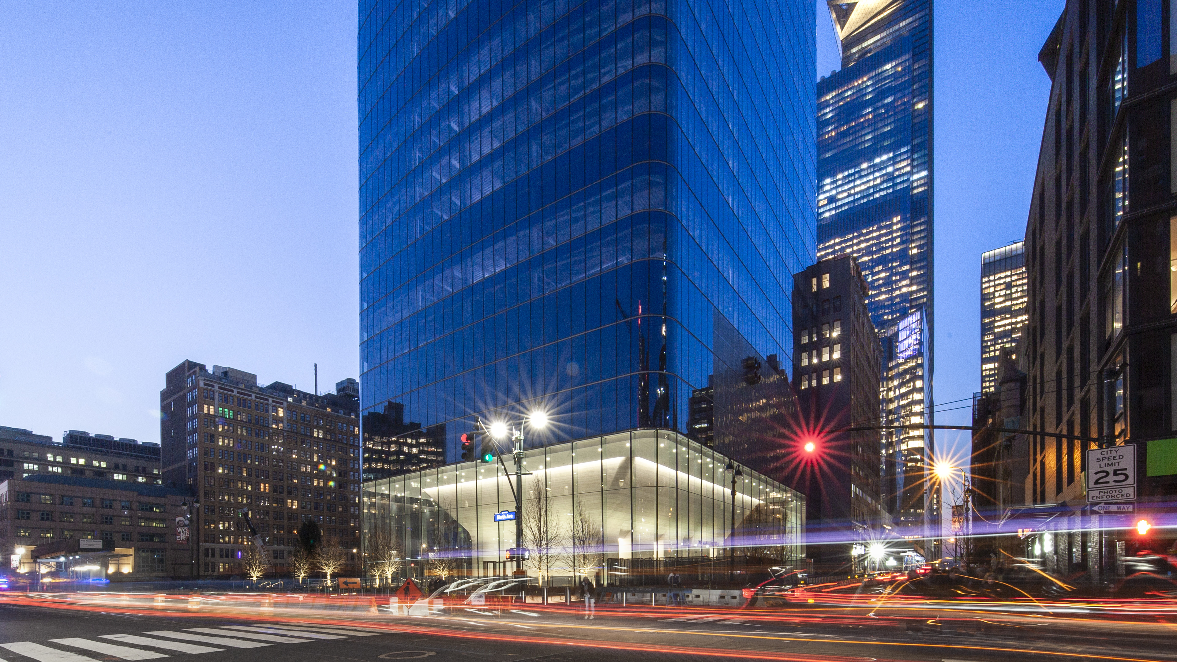 Slide 1 of 15, One Manhattan West Lobby