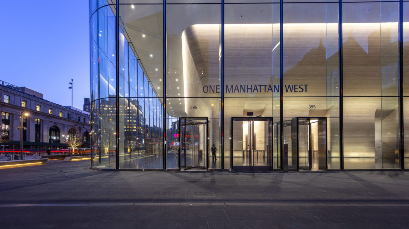 Slide 5 of 15, One Manhattan West Lobby