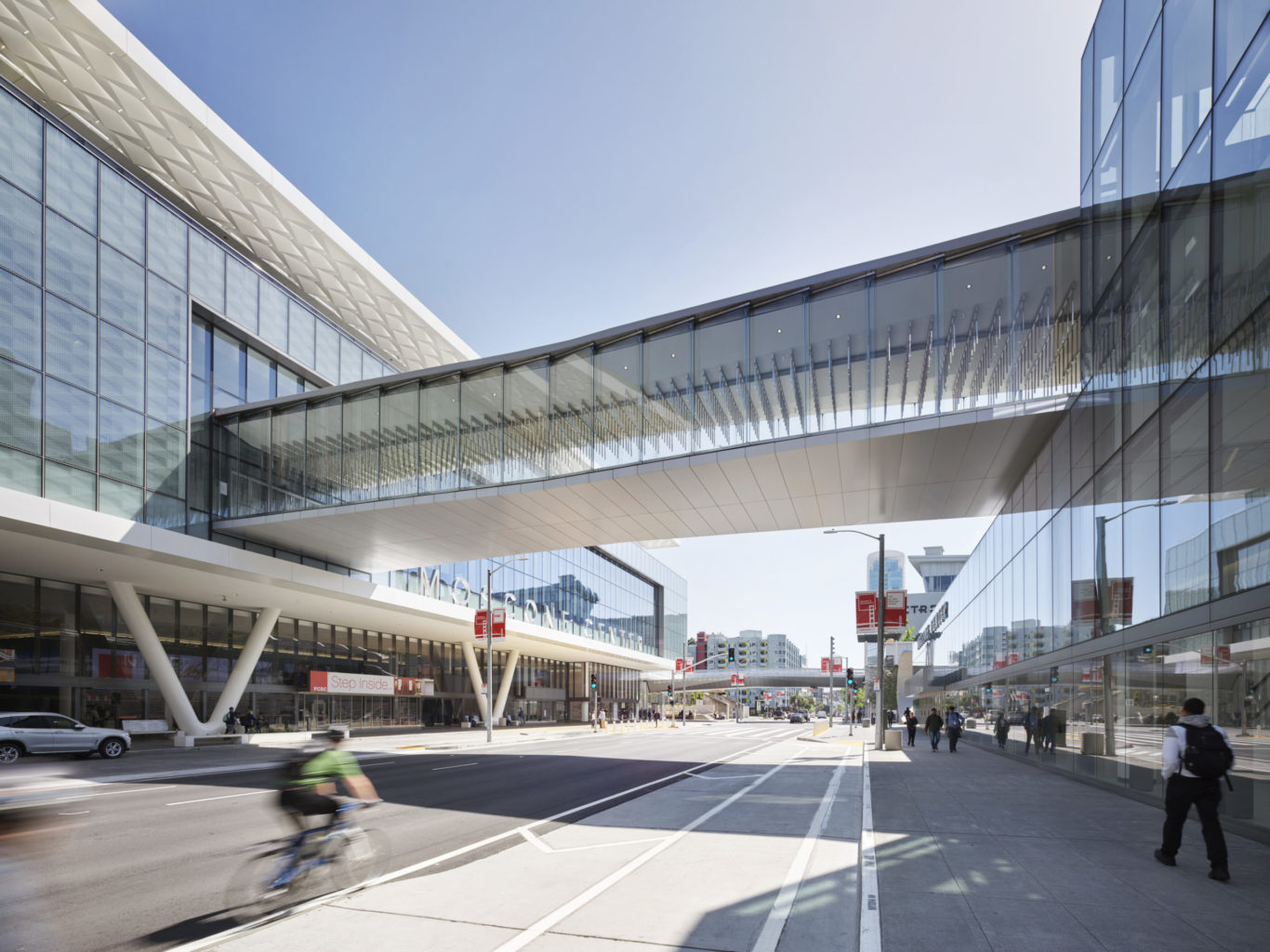 Slide 1 of 1, Pedestrian Bridge at Moscone Center Expansion 