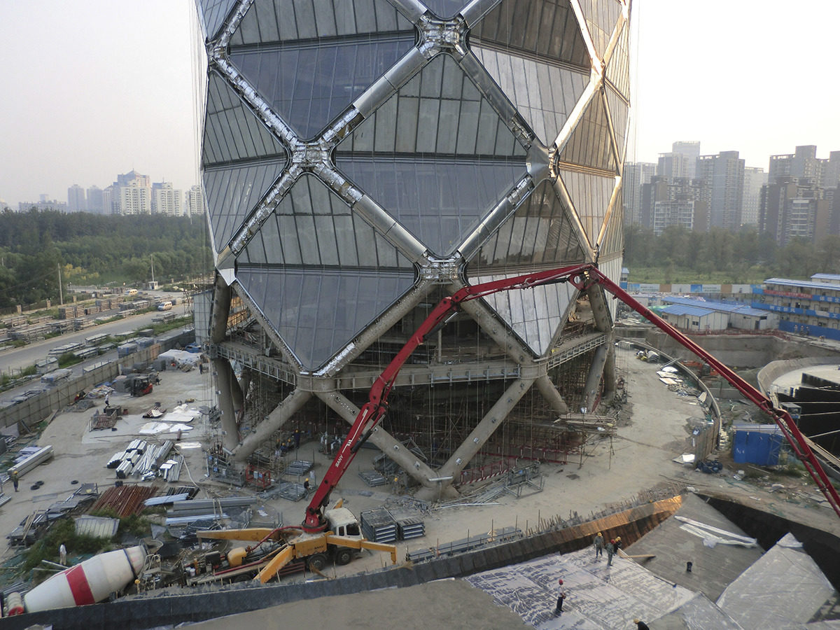 Slide 6 of 8, Poly International Plaza under construction 